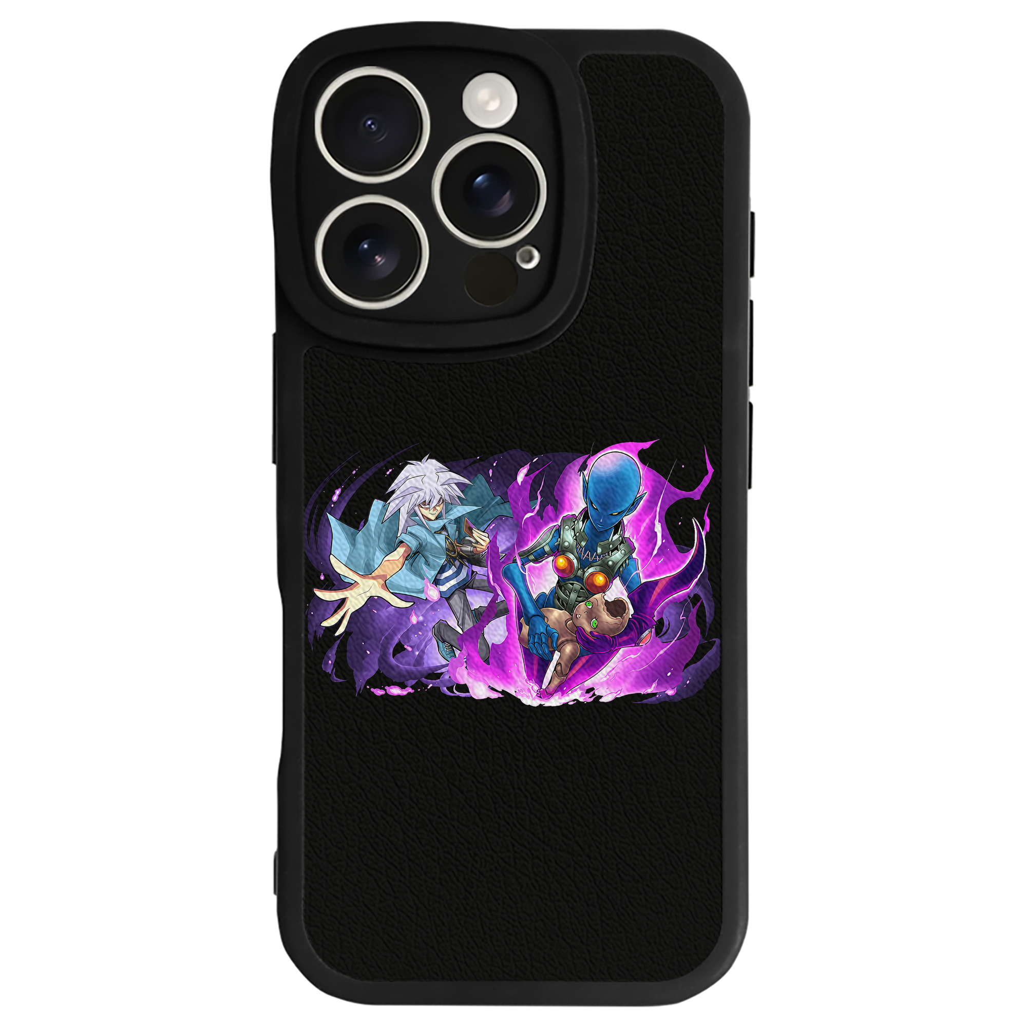 （画像用） 遊☆戯☆王 Yu-Gi-Oh! 【iPhone 16シリーズ対応】シリコンスマホケース（レザー調） 材質：シリコン
